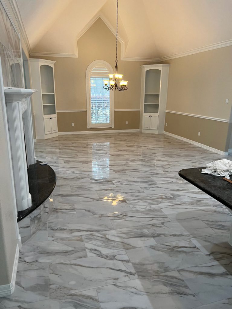 A modern and bright residential living room