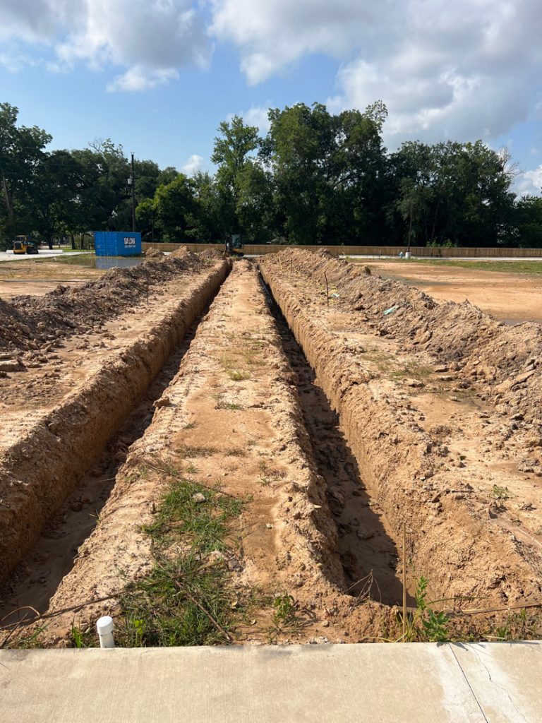 Underground utility ditches